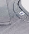 Tee-shirt L'ICONIQUE col rond en coton bio Femme bleu SMOKING/blanc MARSHMALLOW