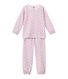 Pyjama fille en velours imprimé