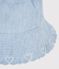 Capeline enfant en chambray bleu