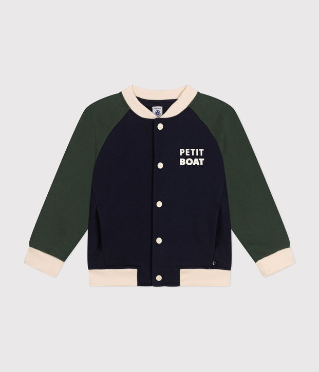 Teddy en molleton enfant gar&ccedil;on bleu/multicouleur