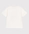 Teeshirt enfant en coton manches courtes imprimé blanc MARSHMALLOW