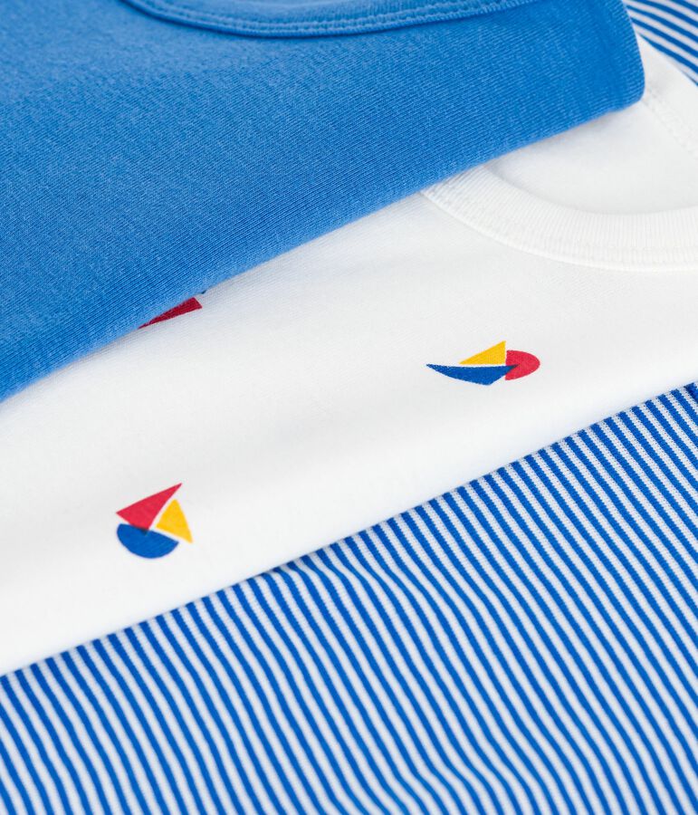 Lot de tee-shirts enfant en coton manches courtes imprim&eacute; variante 1