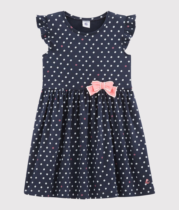 Robe enfant fille bleu/multicouleur