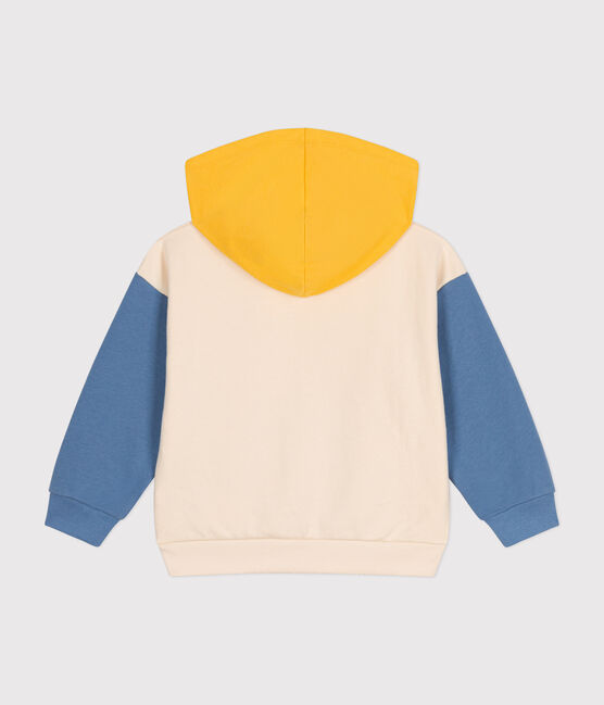 Sweatshirt à capuche en molleton enfant garçon blanc AVALANCHE/ MULTICO