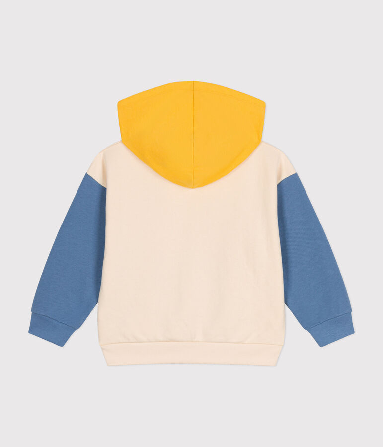 Sweatshirt &agrave; capuche en molleton enfant gar&ccedil;on blanc AVALANCHE/ MULTICO