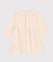 Robe manches longues bimatière bébé écru AVALANCHE