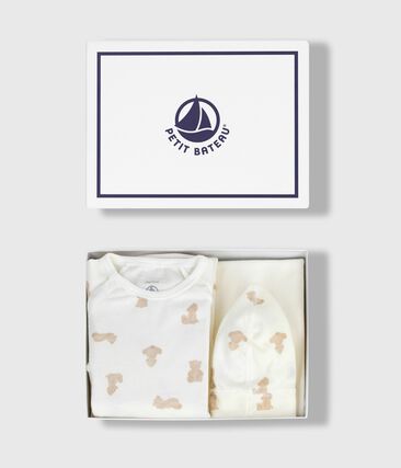 Coffret cadeau bébé en coton imprimé