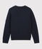Pull en laine et coton enfant bleu SMOKING