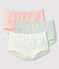 Lot de 3 shorties imprimé paillette petite fille en coton biologique et élasthanne variante 1