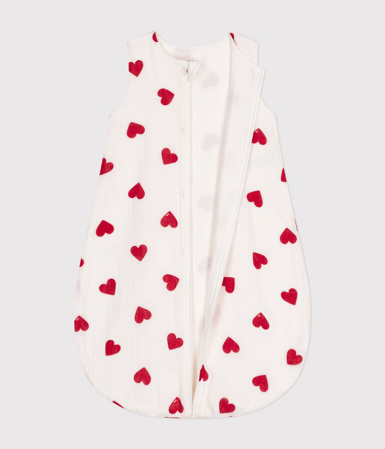 Gigoteuse b&eacute;b&eacute; en coton TOG 1 blanc MARSHMALLOW/rouge TERKUIT