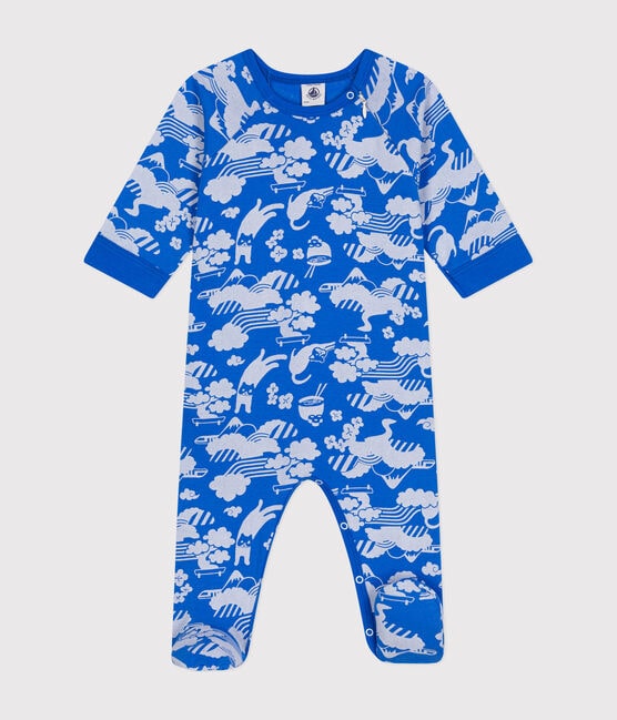 Pyjama zippé en coton bébé FUJI/ MARSHMALLOW