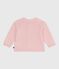 Cardigan bébé en tricot laine et coton uni rose JOLI