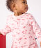 Cardigan bébé en coton, imprimé à fleurs rose JOLI/blanc MULTICO