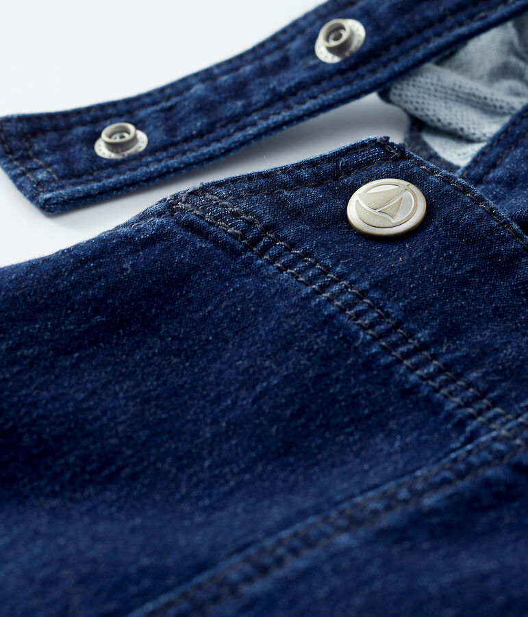 Robe salopette enfant fille bleu