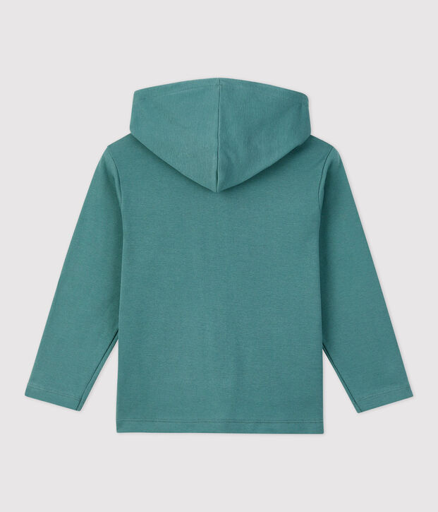 Sweatshirt &agrave; capuche enfant fille / gar&ccedil;on vert