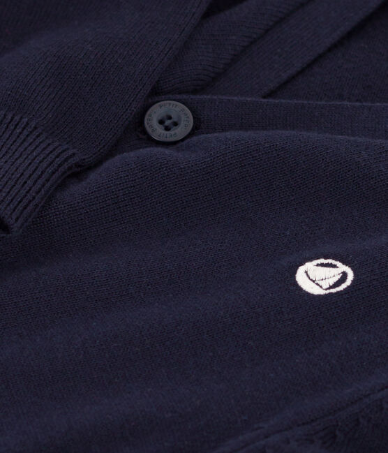 Cardigan en coton enfant garçon bleu SMOKING