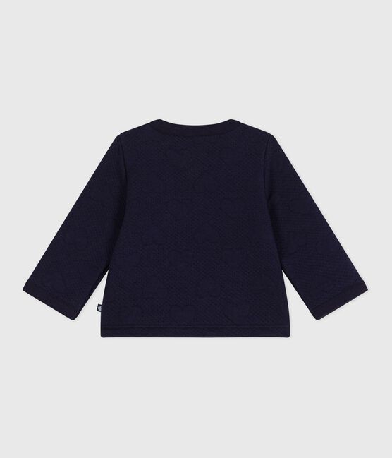 Cardigan bébé en coton épais, motifs cœurs SOIR