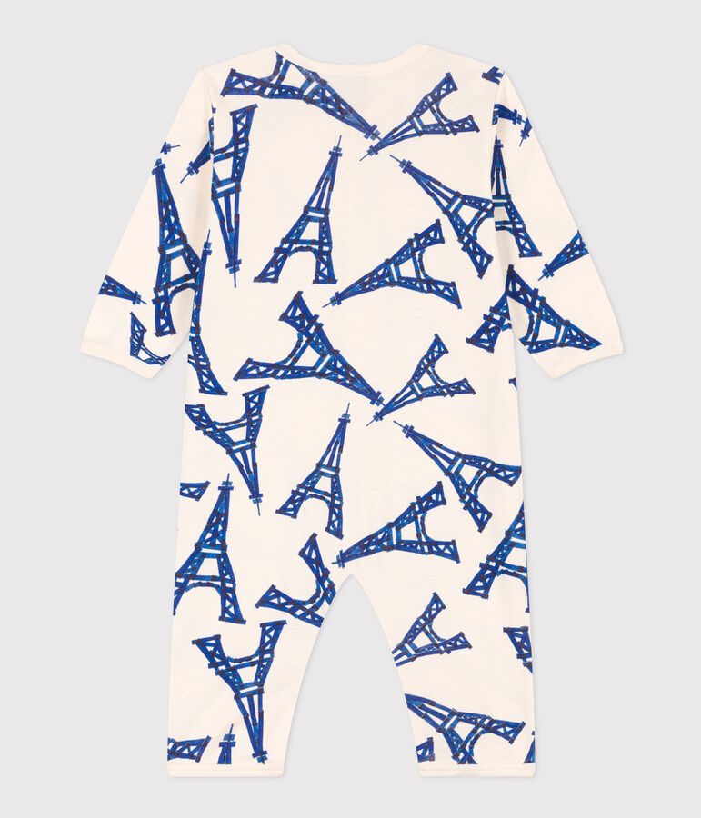 Pyjama b&eacute;b&eacute; Paris en coton blanc AVALANCHE/ MULTICO