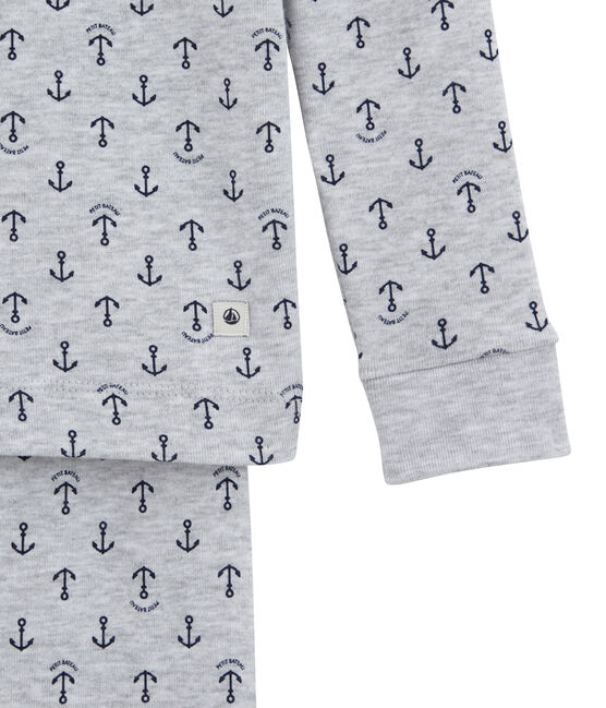 Pyjama petit garçon gris POUSSIERE/bleu MEDIEVAL