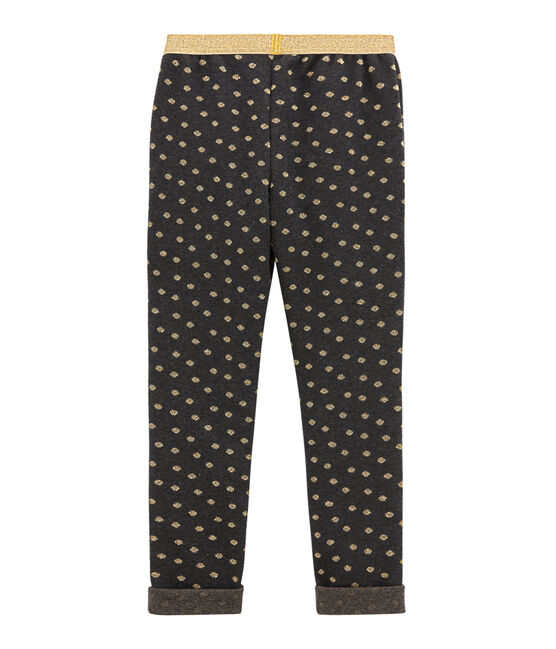 Pantalon enfant fille noir CITY/jaune DORE