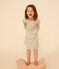Chemise de nuit en coton motif fleurs enfant blanc AVALANCHE/ MULTICO