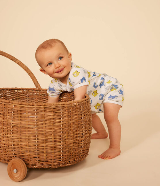 Lot de 2 combinaison courte en coton bébé variante 1