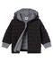 Veste zippée bébé garçon en tubique matelassé gris CITY CHINE