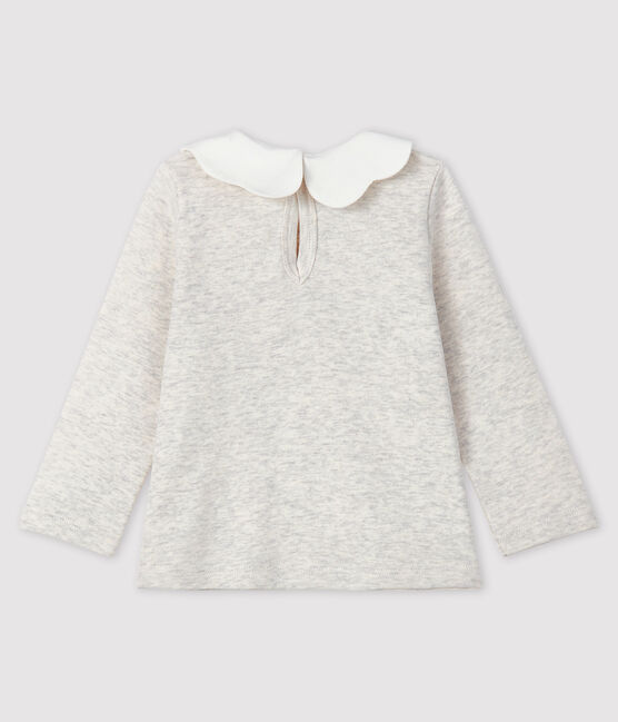 Blouse manches longues bébé fille beige MONTELIMAR CHINE