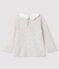 Blouse manches longues bébé fille beige MONTELIMAR CHINE