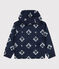Coupe-vent, matière recyclée enfant fille/garçon bleu MEDIEVAL/blanc MARSHMALLOW