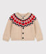 Cardigan bébé en tricot en laine et coton