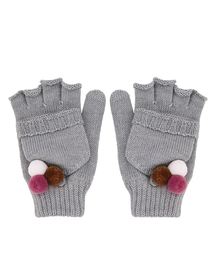 Gants enfant fille gris