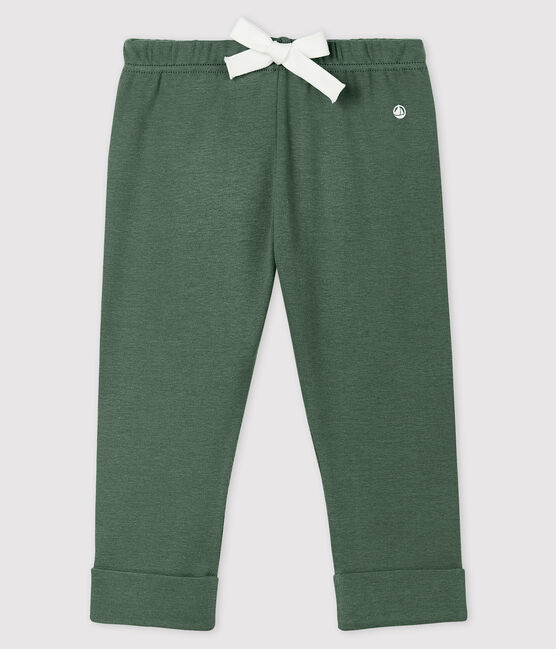 Pantalon en coton bébé fille/bébé garçon vert VALLEE