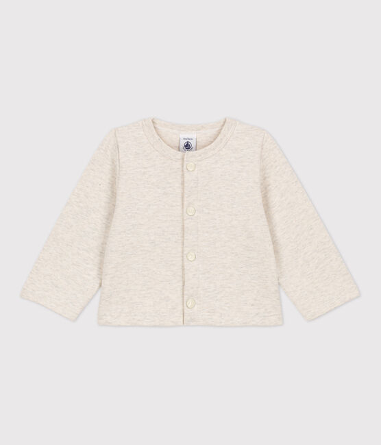 Cardigan bébé uni en jersey épais beige MONTELIMAR CHINE