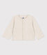 Cardigan bébé uni en jersey épais