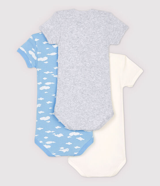 Lot de 3 bodies manches courtes pastel bébé variante 1