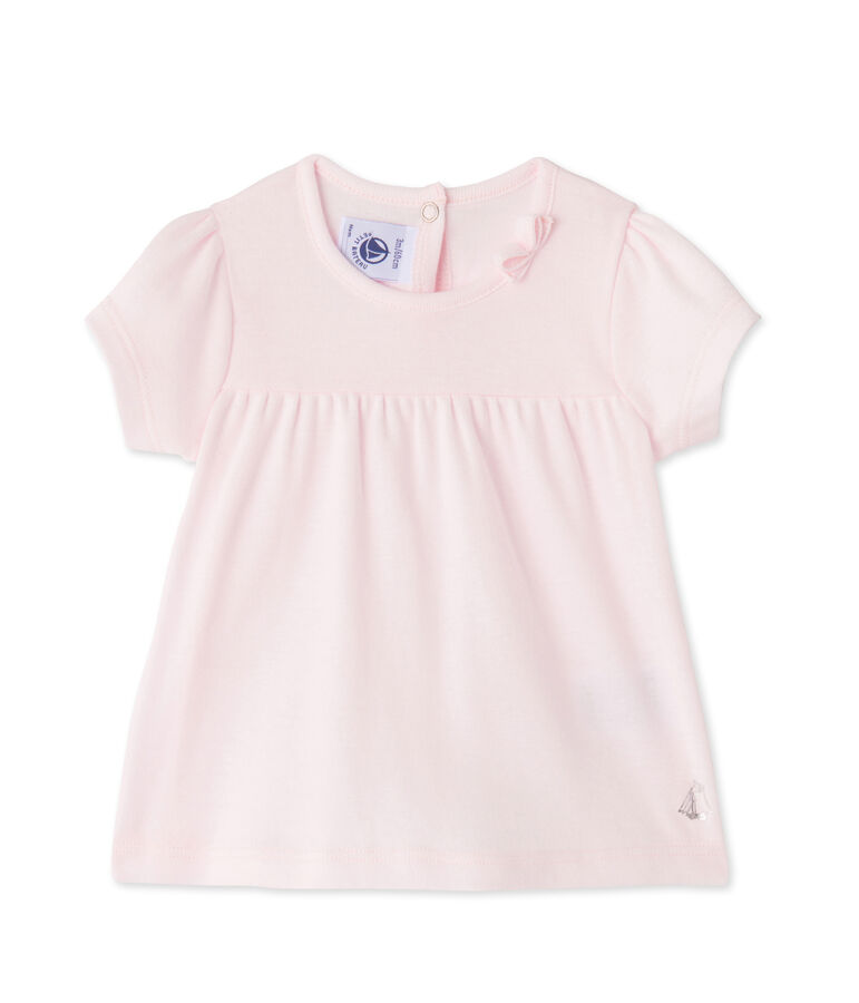 T-shirt b&eacute;b&eacute; fille rose Vienne