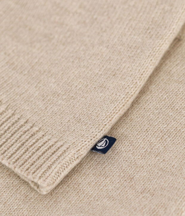 Ensemble 2 pi&egrave;ces en tricot b&eacute;b&eacute; &eacute;cru/rose