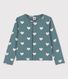 Cardigan imprimé en coton enfant fille