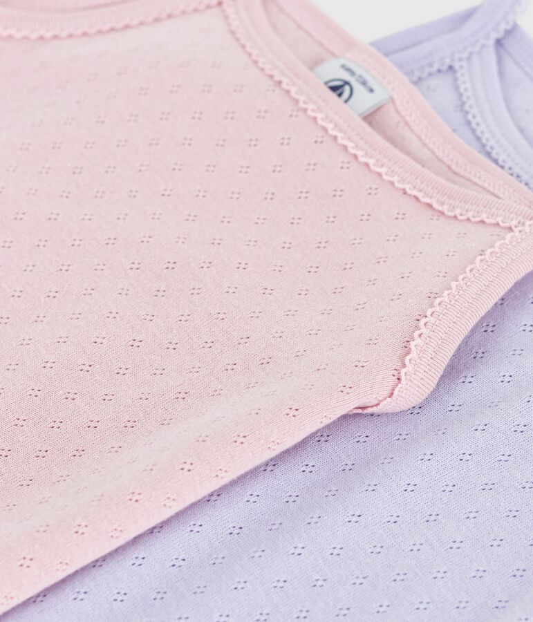 Lot de chemises &agrave; bretelles enfant en coton ajour&eacute; variante 1