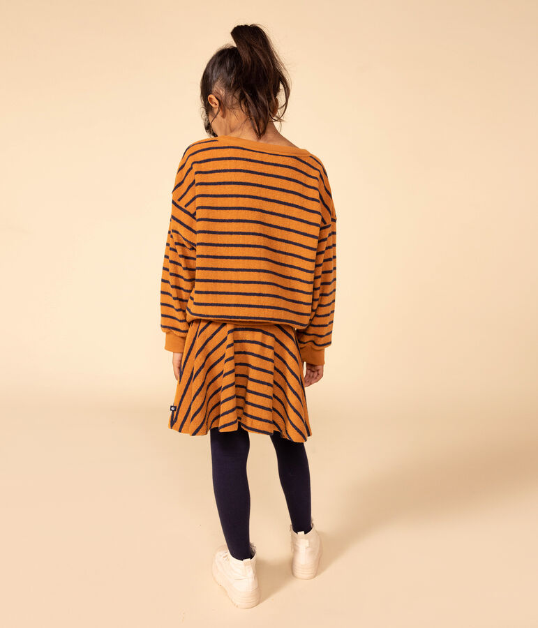 Jupe en bouclette &eacute;ponge enfant fille ECUREUIL/ SMOKING