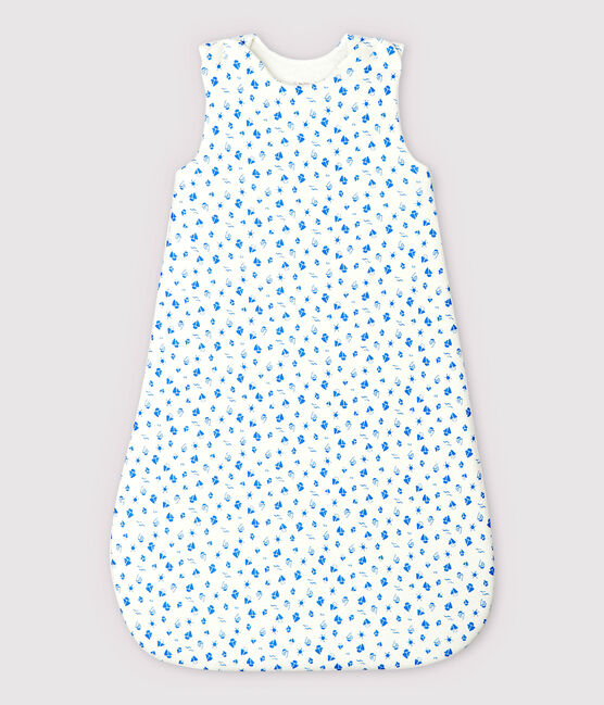 Gigoteuse bateaux bébé en coton biologique blanc MARSHMALLOW/bleu COOL