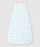 Gigoteuse bateaux bébé en coton biologique blanc MARSHMALLOW/bleu COOL