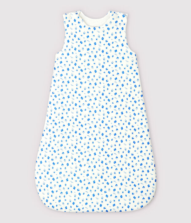 Gigoteuse bateaux b&eacute;b&eacute; en coton biologique blanc/bleu