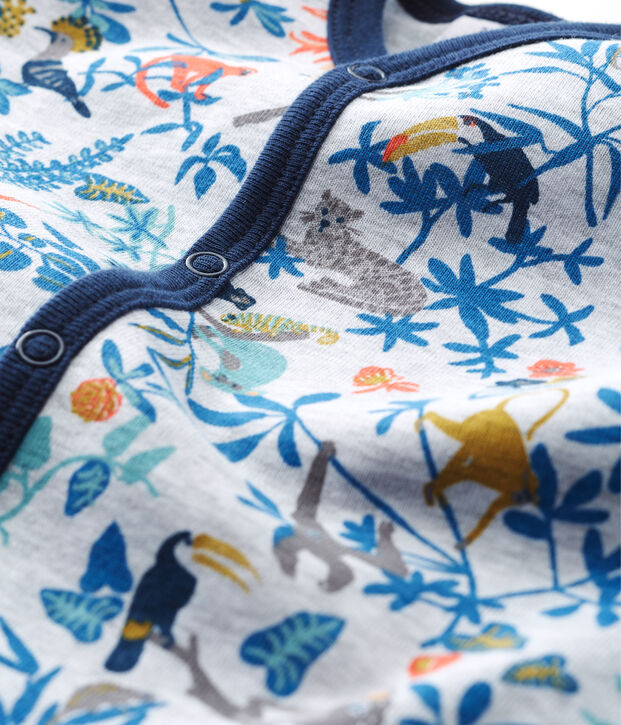 Dors bien b&eacute;b&eacute; gar&ccedil;on en c&ocirc;te gris/multicouleur