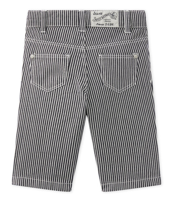 Pantalon bébé garçon rayé bleu SMOKING/blanc MARSHMALLOW
