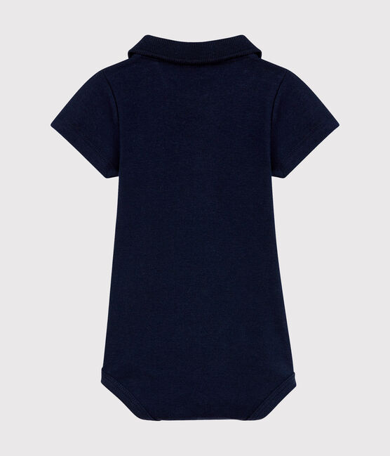 Body col polo bébé garçon bleu SMOKING