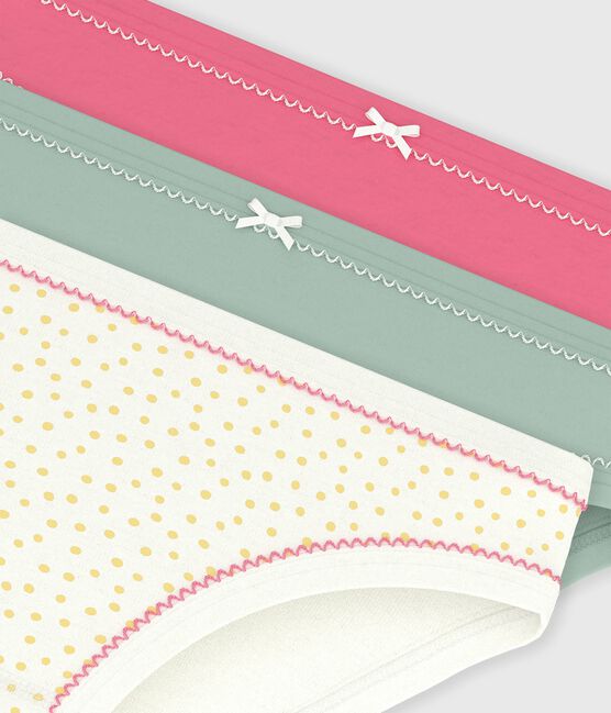 Lot de culottes enfant en coton imprimé pois variante 1