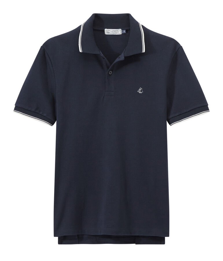 Polo homme bleu