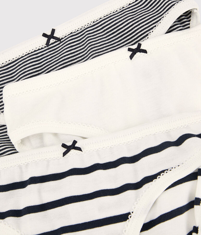 Lot de 3 culottes ray&eacute;es fille variante 1